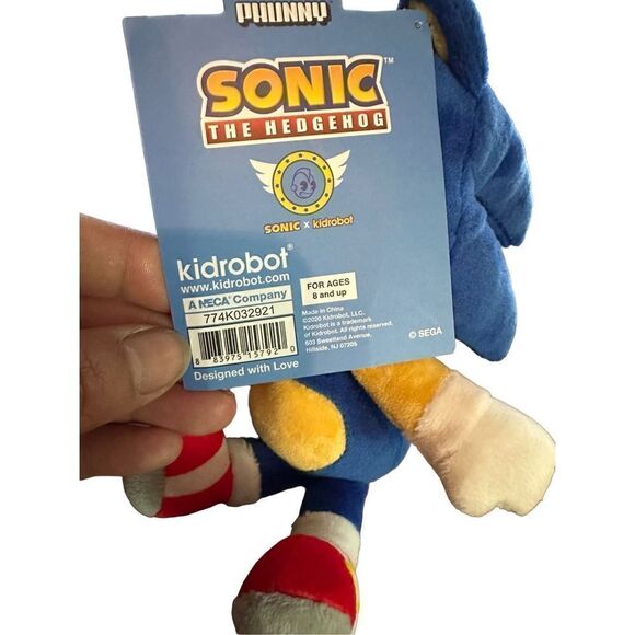 Sonic the Hedgehog 8" Phunny Plush by Kidrobot New With Tag - Picture 4 of 6